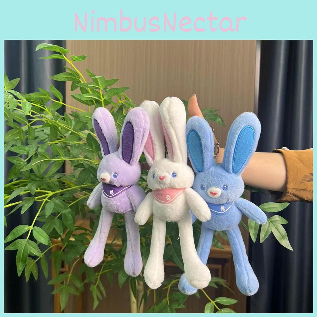 Plysjkanin Søt Dukke Nøkkelring Søt Myk Leke Tilbehør Perfekt For Samlere Gaver Eller