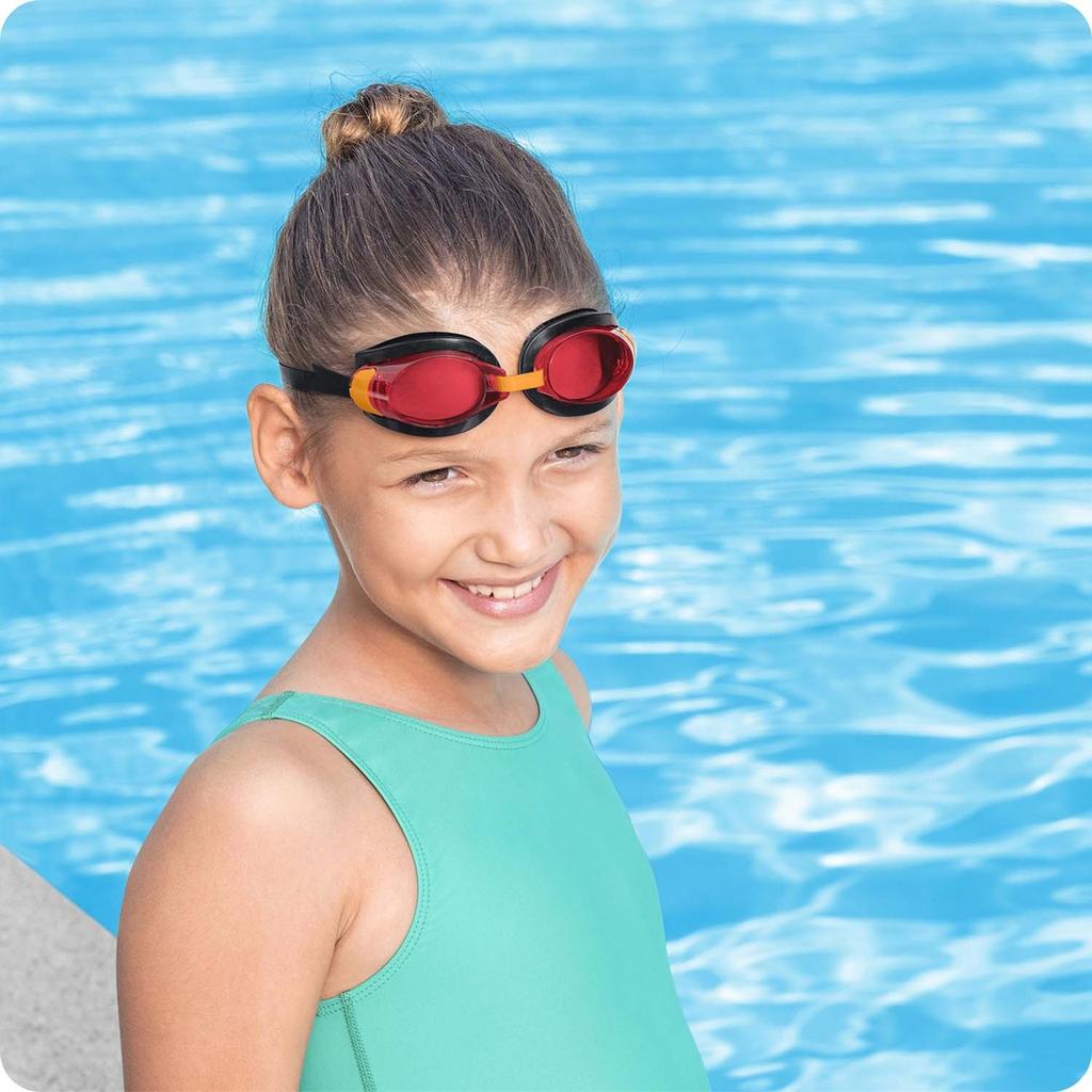 Bestway 21005 Children's Red Swimming Goggles