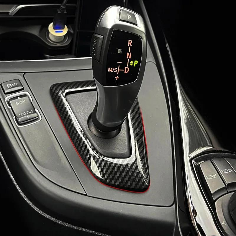 Plastic Car Shift Frame Panel Gear Knob Cover Head Trim for BMW 1 2 3 4 Series F20 F21 F22 F23 F30 F31 Styling Decoration