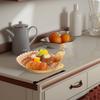 Peacock Theme Metal Tray Elegant Fruit Platter Party Use Delicate Storage Dessert Display Fruit Platter Tray Serving Trays