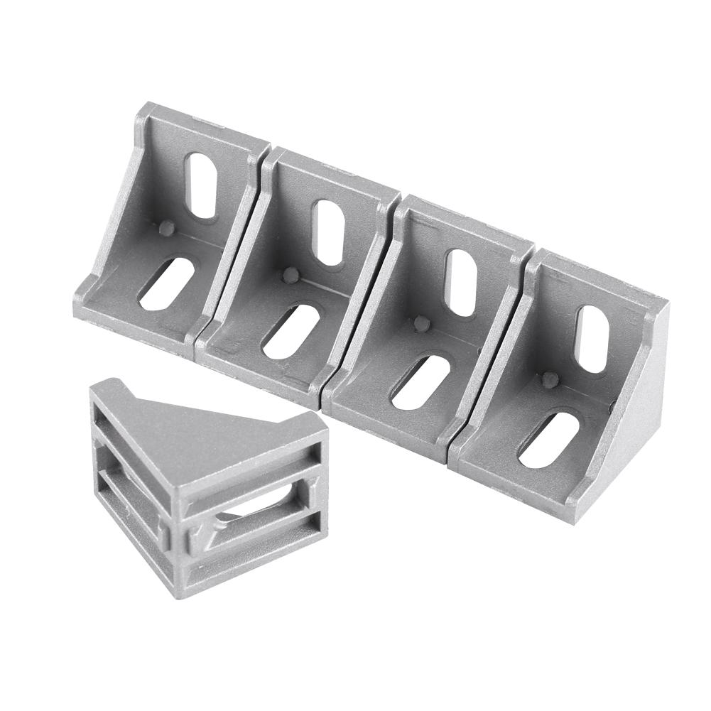 5pcs Aluminum Alloy L Shape Corner Bracket Right Angle Brace Fastener 40x40mm