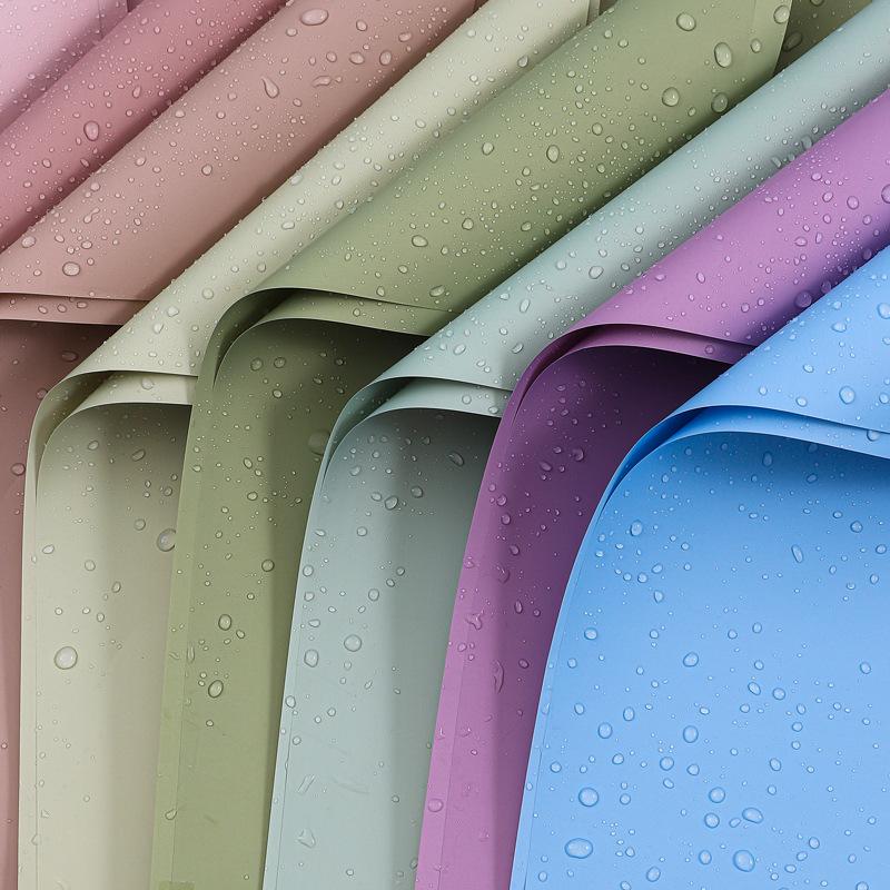 Koreanischer Stil Dopamin-Farbe Wasserdichtes Geschenkpapier für frische Blumen