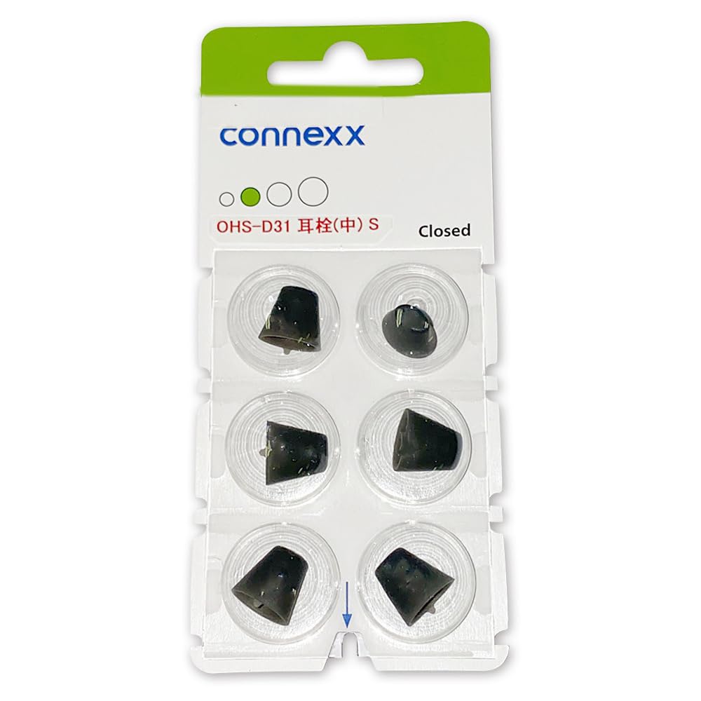 

ONKYO OHS-D31 Hearing Aid Earplugs, 6-Pack, Medium (S)