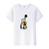 Funny Disney Cartoon Tees Mickey Mouse Pluto Graphic Woman Summer Crop Tops Mens T-Shirts Loose Clothing Grunge Y2K Blouses