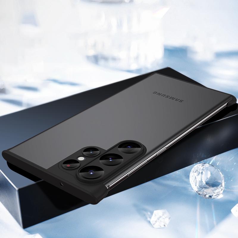 

Защитный чехол для объектива камеры, безрамочный чехол для Samsung Galaxy S24 Ultra S23 Plus S22 S24Ultra 5G S23Ultra S24Plus, защитный бампер, аксессуары S24 Ultra чёрный