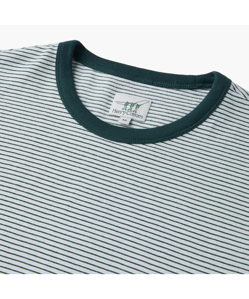 Henlikoteun Multi-Stripe Short Sleeve T-Shirt Aytam26701Grx