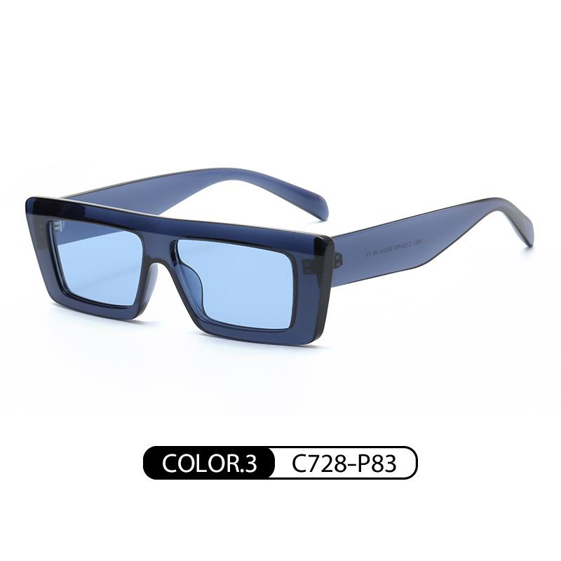 Small Frame Vintage Rectangle Sunglasses New Fashion Women Personality Wide Brim Sunglasses