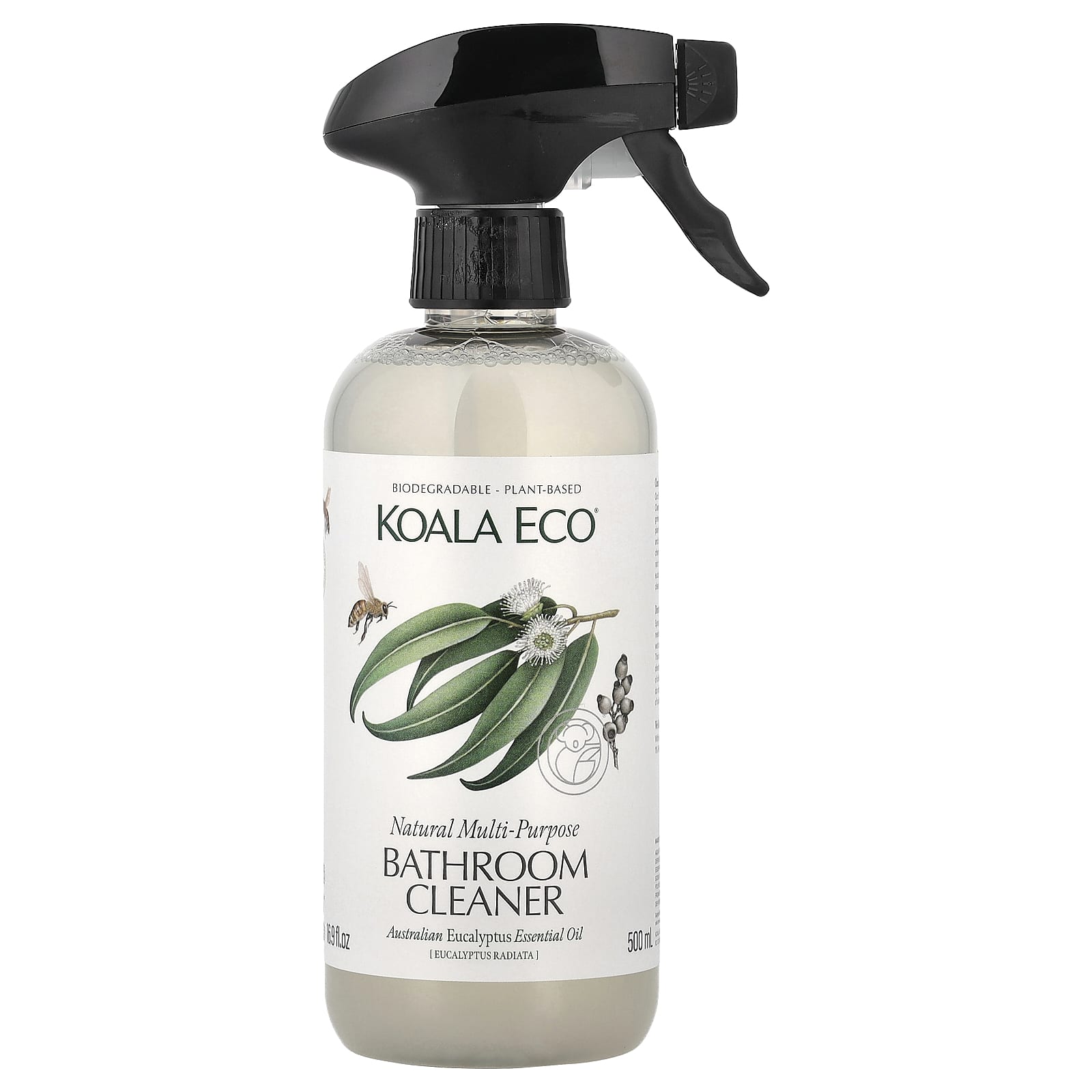 

Koala Eco, Natural All-Purpose Bathroom Cleaner, Essential Oils, Australian Eucalyptus, 500ml (16.9 fl oz)