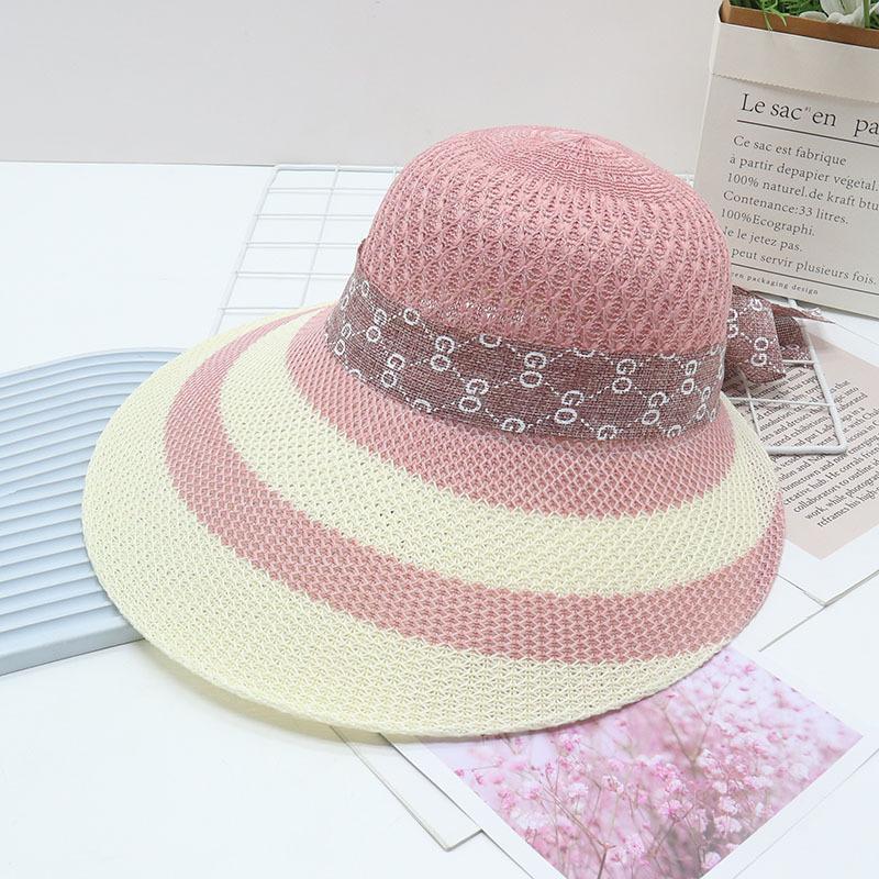 Straw Straw Hat Women's Big Eaves Beach Hat Summer Shading Sun Hat Outdoor Travel Seaside Spring and Autumn Versatile