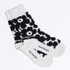Marimekko Women's KIRMAILLA Unikko Socks, Black and White, 91498 091498 190 3436, Scandinavian Design [Parallel Import]
