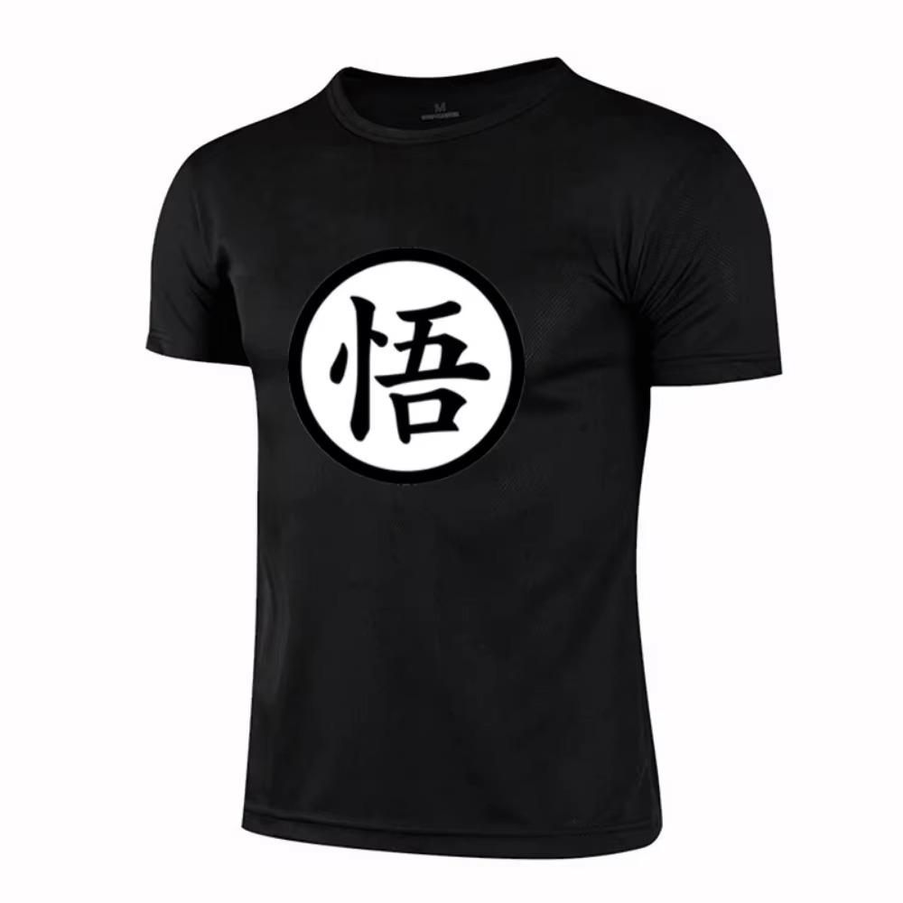 

Летняя модная мужская сетчатая дышащая быстросохнущая футболка с короткими рукавами повседневная спортивная футболка для спортзала футболка для бега в стиле Харадзюку S чёрный