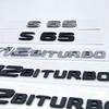 YTW1  3D Letters S63 S65 V12 Biturbo V8Biturbo 4matic+ ABS Emblem for Mercedes Benz W222 W223 Car Fender Trunk Logo Sticker