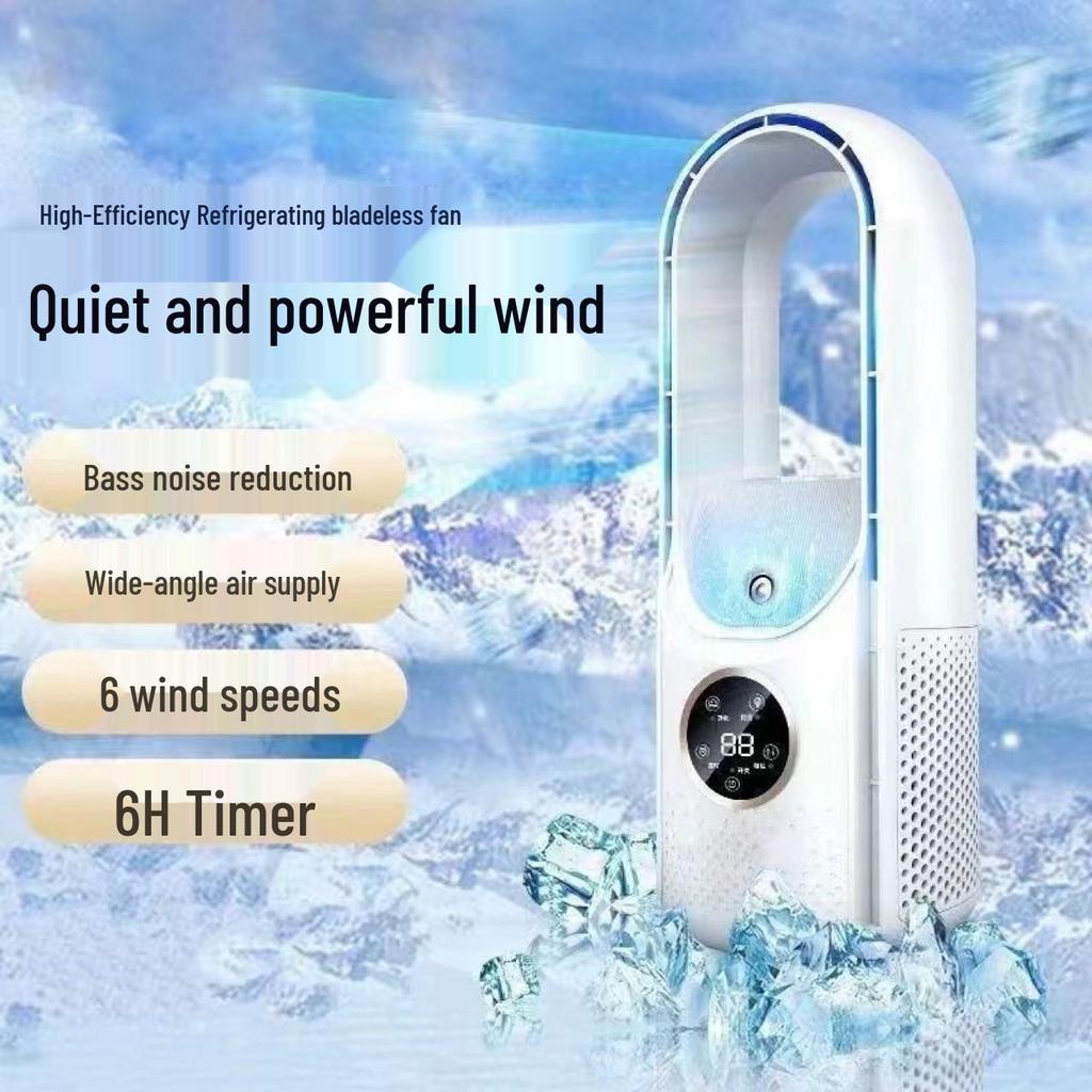 USB Bladeless Cool Mist Air Conditioner Fan & Humidifier for Home/Dorm