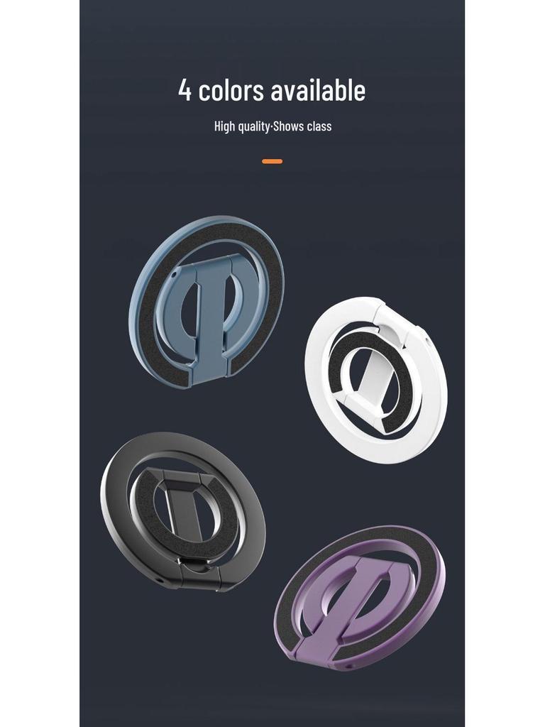 Magnetic Alloy Phone Stand: Multi-functional Desktop Holder for Universal Use