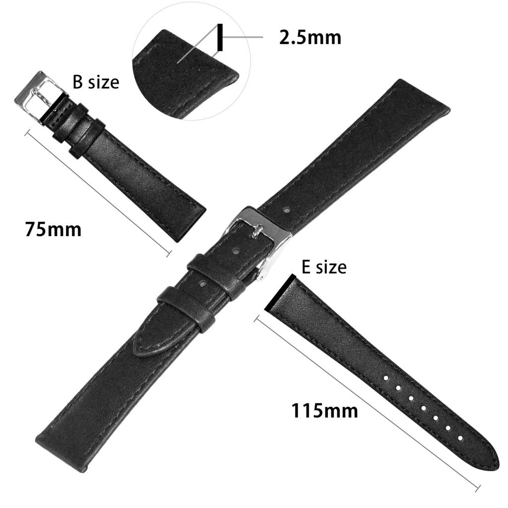 CASSIS PEATH Calfskin Watch Dark with Replacement U1004007034016 Strap, 16mm, Brown, Tool,