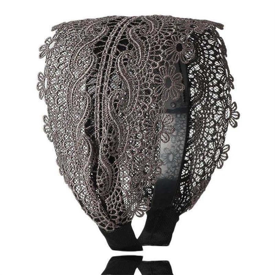 New Korean Elegant Headband Fashion Lace Headband Solid Color Elastic Hairband Hair Accessory Women Girls Headband Headband