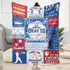 Baseball Field Design Blankets Are Suitable for Living Rooms, Bedrooms, Camping, and Other Places, Making Them an Ideal Choice for Gifts.