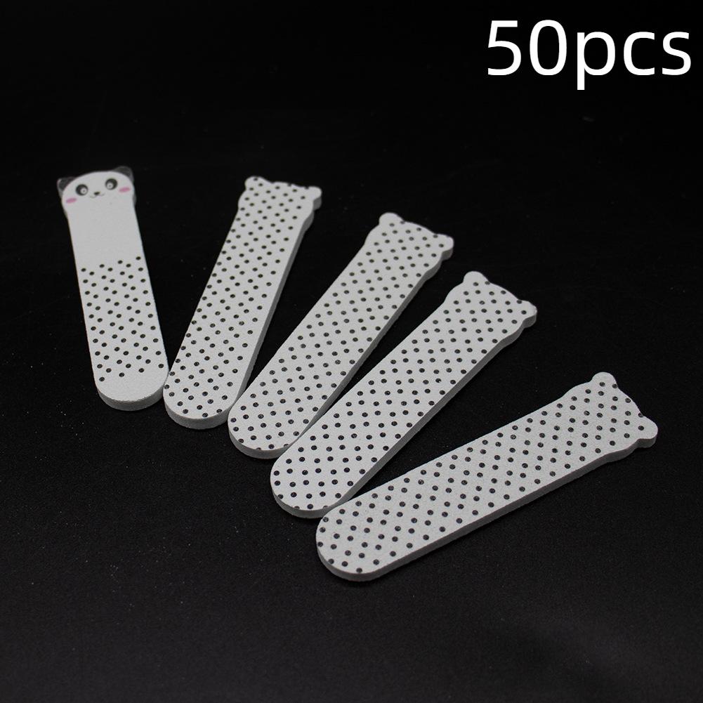 

Мини-маленькая буферная пилочка для ногтей с милыми животными, наждачная бумага, инструменты для полировки кончиков пальцев, инструменты для маникюрного салона panda 50pcs