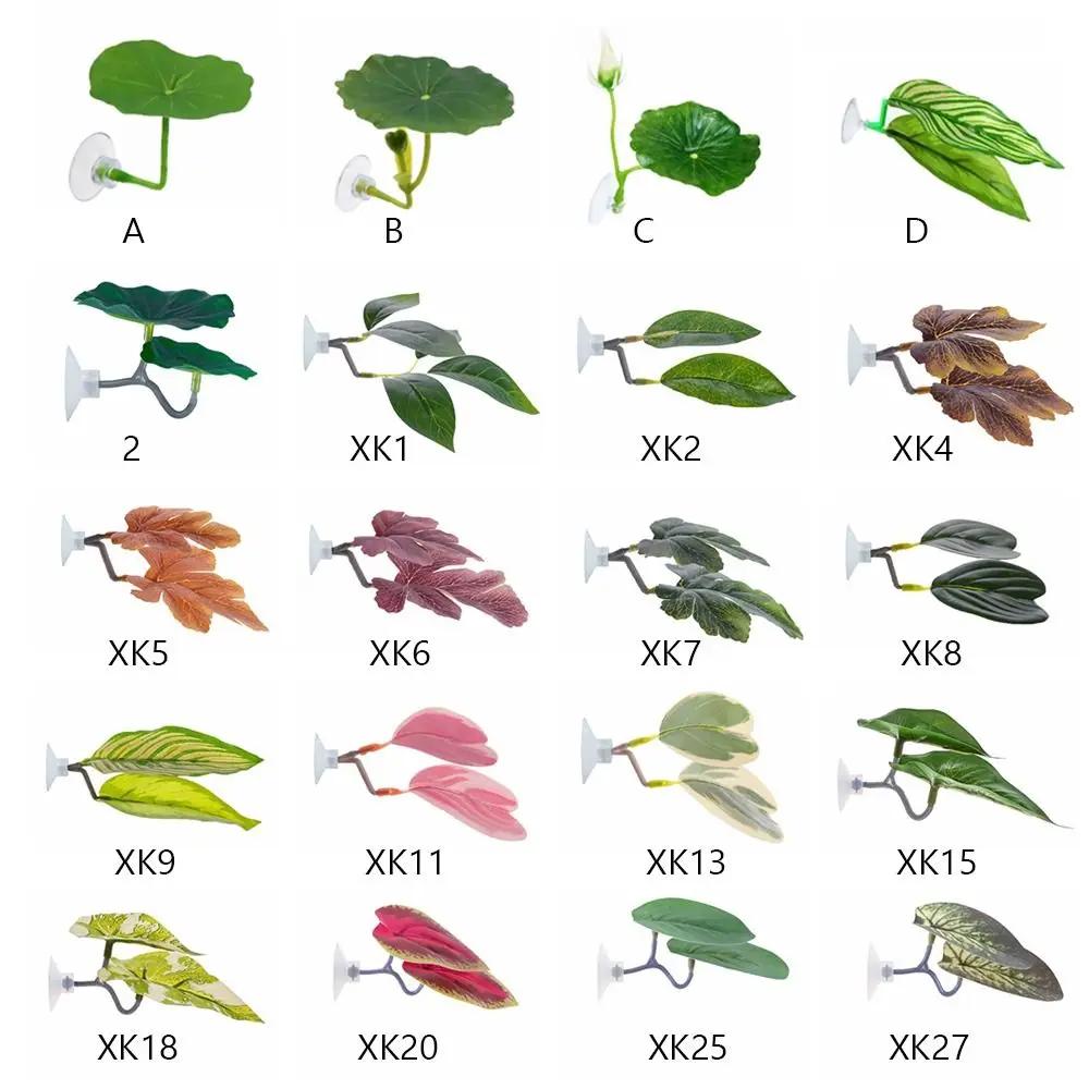 Plastic Betta Fish Rest Leaf Simulated Lotus Leaves/Artificial Leaf Suction Cup Betta Fish Play Relax Hide Leaf