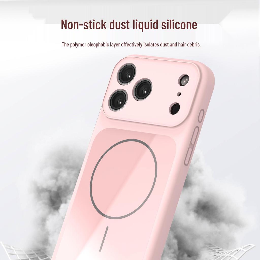 Apple Pro Max Liquid Silicone Magnetic Full Coverage iPhone Case