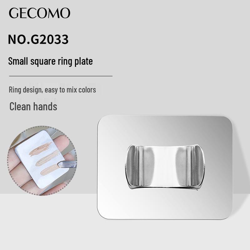 GECOMO Double-headed Fish Tail Flat Makeup Brush - Ultra-thin Base Foundation & Mask Application Tool.