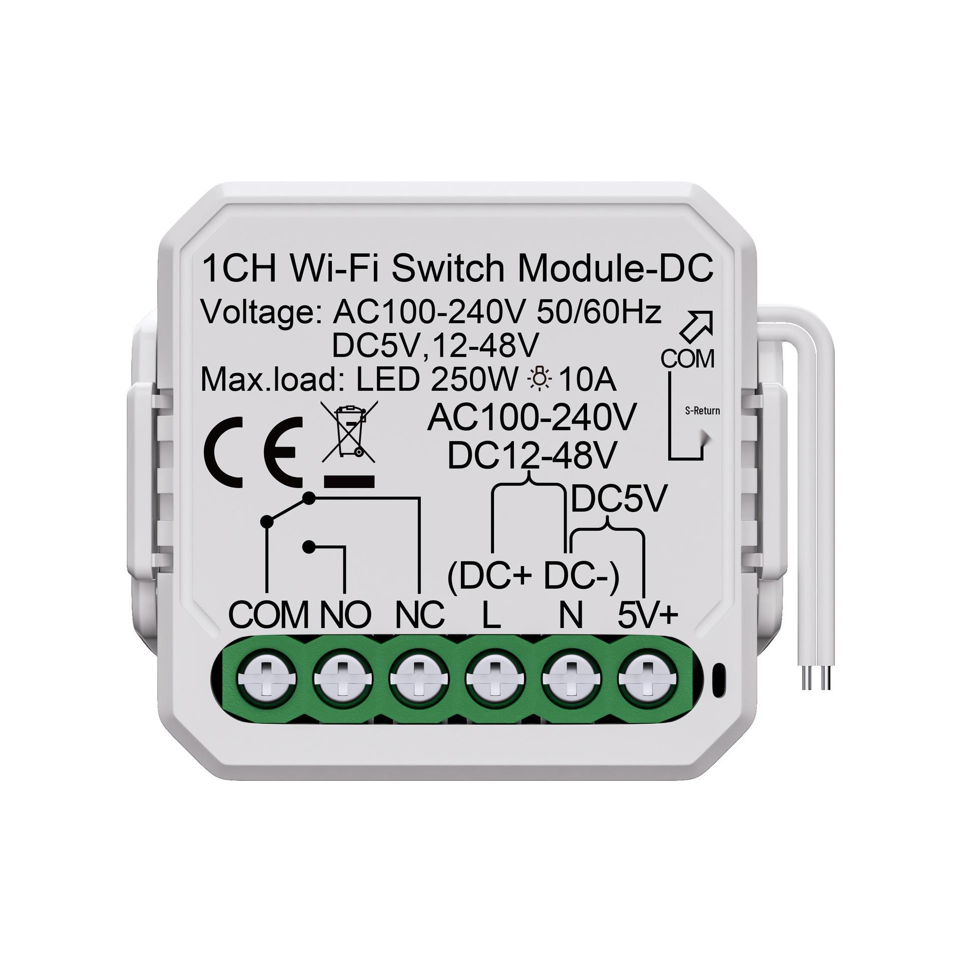 Tuya Smart Dry Contact Module, WiFi/Zigbee, 5V-240V, Alexa-Compatible