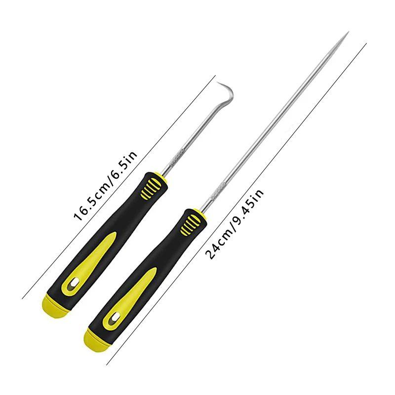 4 buc Set de etanșări și cârlige auto Auto Oil Seal/O-ring Seal Garnitură Pick Hook Puller Remover Anvelope Stone Cleaning Auto Maintenance Tools