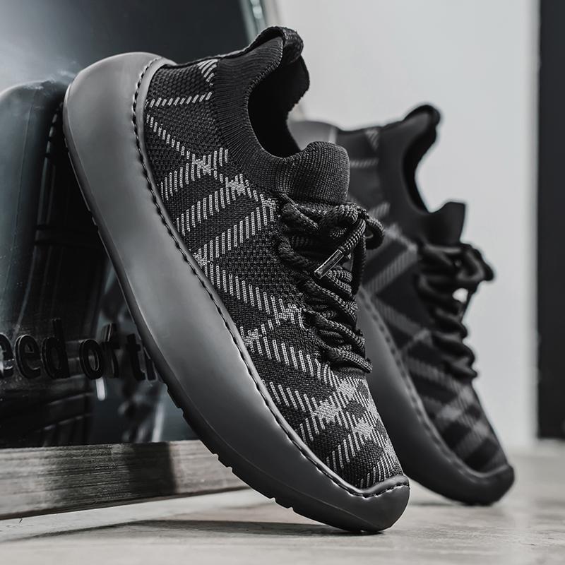 

Summer Men Shoes Comfortable Socks Sneakers Male Casual Tenis Luxury Shoes Trainer Race Breathable Shoes Fashion Loafers for Men 44 чёрный