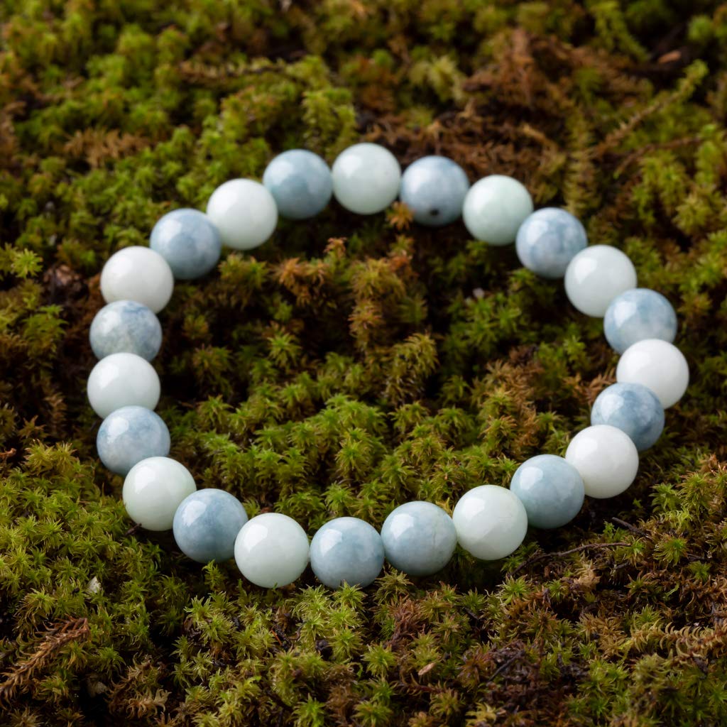 15cm Itoigawa Natural Jadeite Blue Japanese National Jomon Power Stone Jadeite Workshop Special Paulownia Wood Quality Guarantee BR0254 (8mm Beads,
