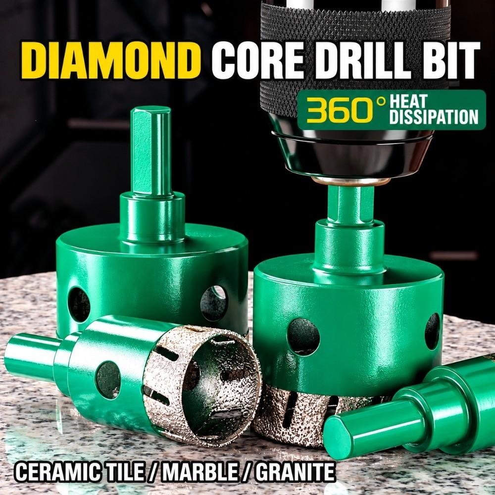 Dry Cutting Diamond Hole Cutter Triangular Shank Stone Hole Saw Hole Saw Slate Cutting