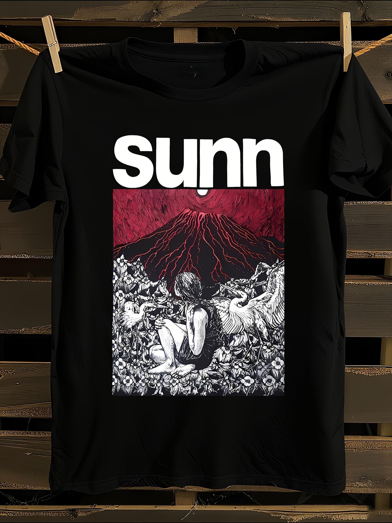 Sunn O))) Official Logo and Mount Fuji Art Heavyweight Co... S