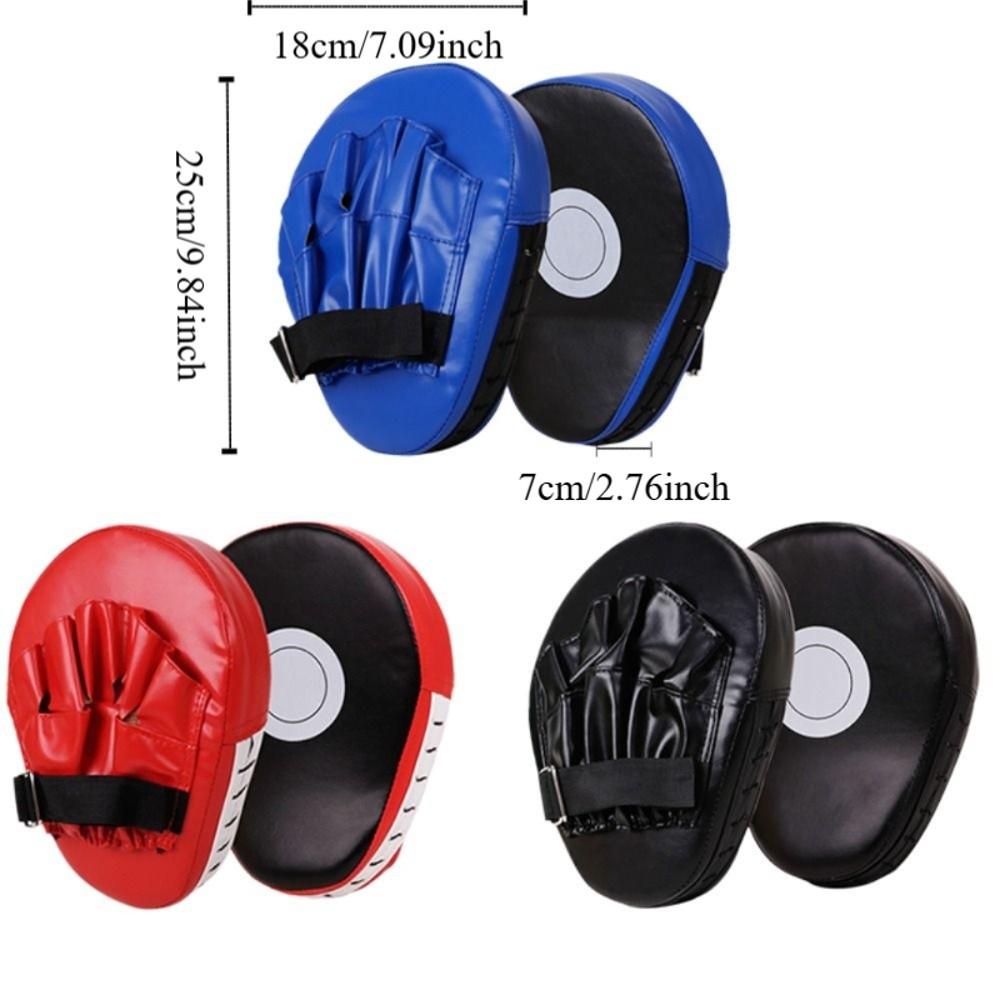 2Pcs PU Leather Curved Boxing Hand Target Thickened Karate Kick Pads Boxing Punching Bag School