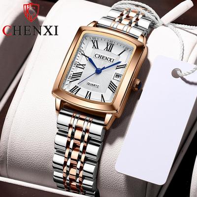 Neue TOP Marke Luxus frauen Uhr Mit Box Quadratische Uhr Damen Mode Leder Wasserdichte frauen Quarzuhren