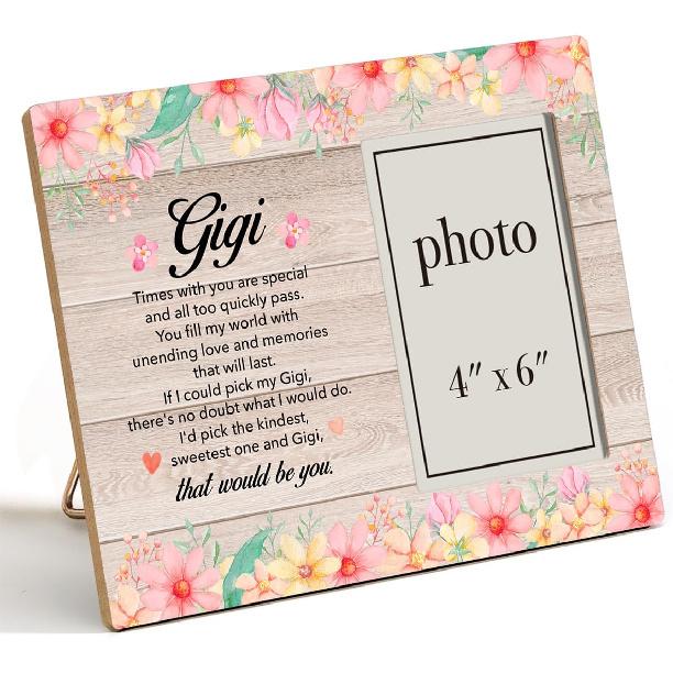 Pet Memorial Gifts - Wooden Photo Frame, Sympathy Gift for Loss of Dog or Cat (4x6 Inches)