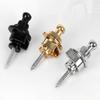 Miwayer Guitar Strap Locks 2PCS Premium Alloy Metal Security Locking Buttons Pins for Acoustic Bass Guitar Strap Retainer System