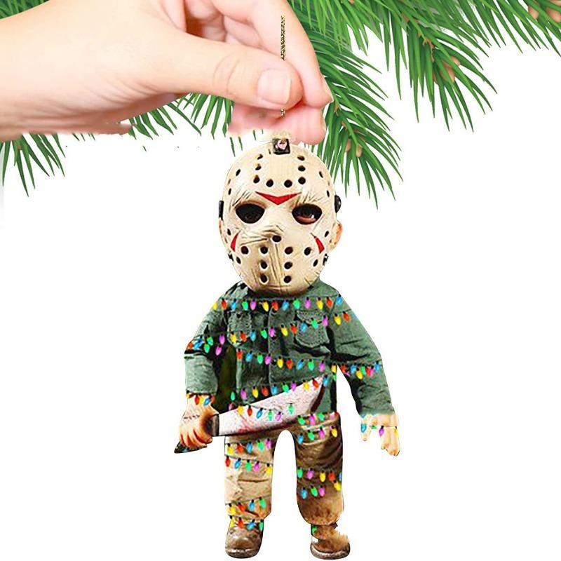 

Новые персонажи фильмов ужасов Рождественские подвесные украшения Хэллоуин Рождественские подвесные украшения для автомобиля Брелок Подвеска style 9