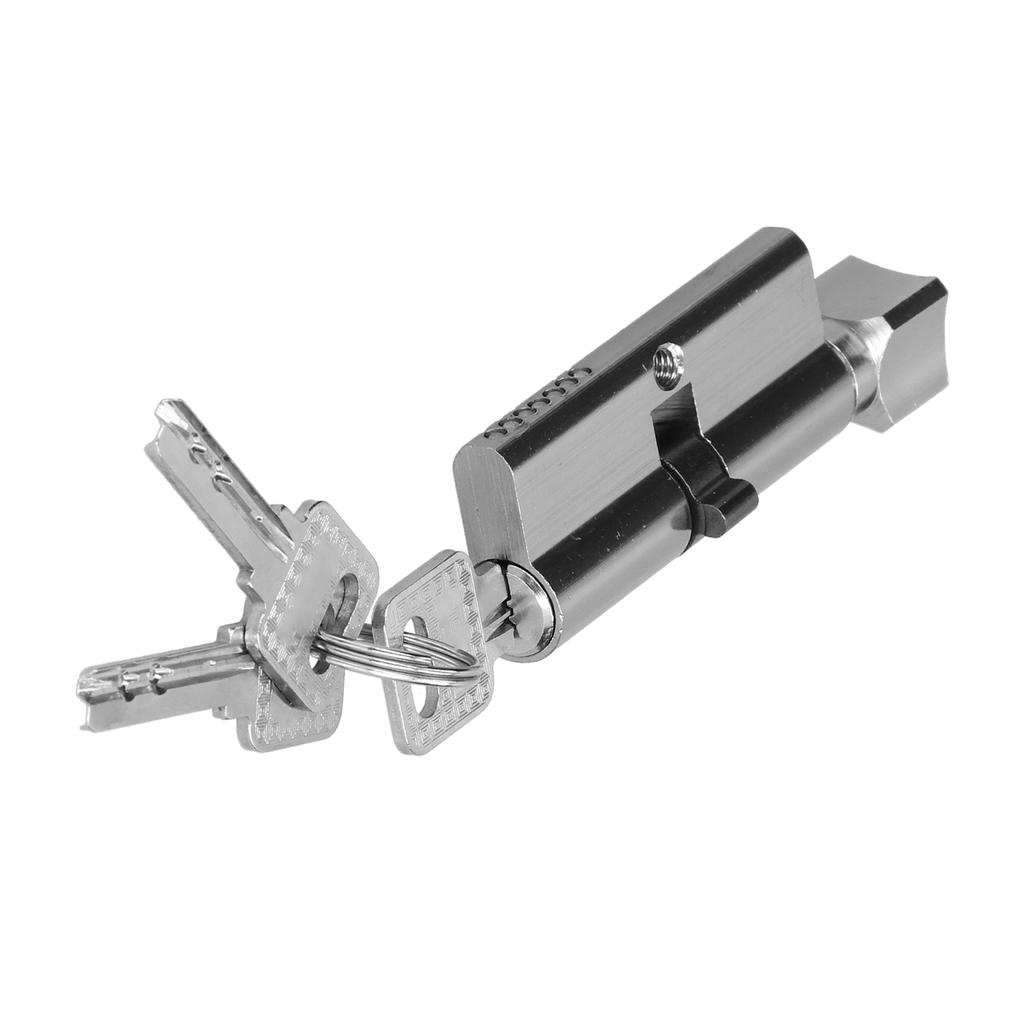 Indoor Key Cylinder AluminumIron Alloy Door Lock Core for Thickness of 3550mm Door