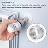 2 Stück Heizventiladapter-Set 304 Edelstahl Thermostat RA Adapter mit vertikal gestreiftem Aussehen M30 x 1,5