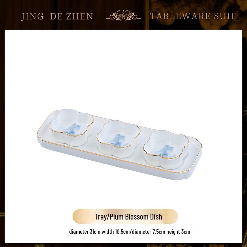 

Jingdezhen Hand-Painted Bone China Tableware Set