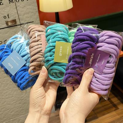 Color Headwear Elastic Rubber Band Korean Style Hair Rope Hair Accessories Women Ponytail Holder