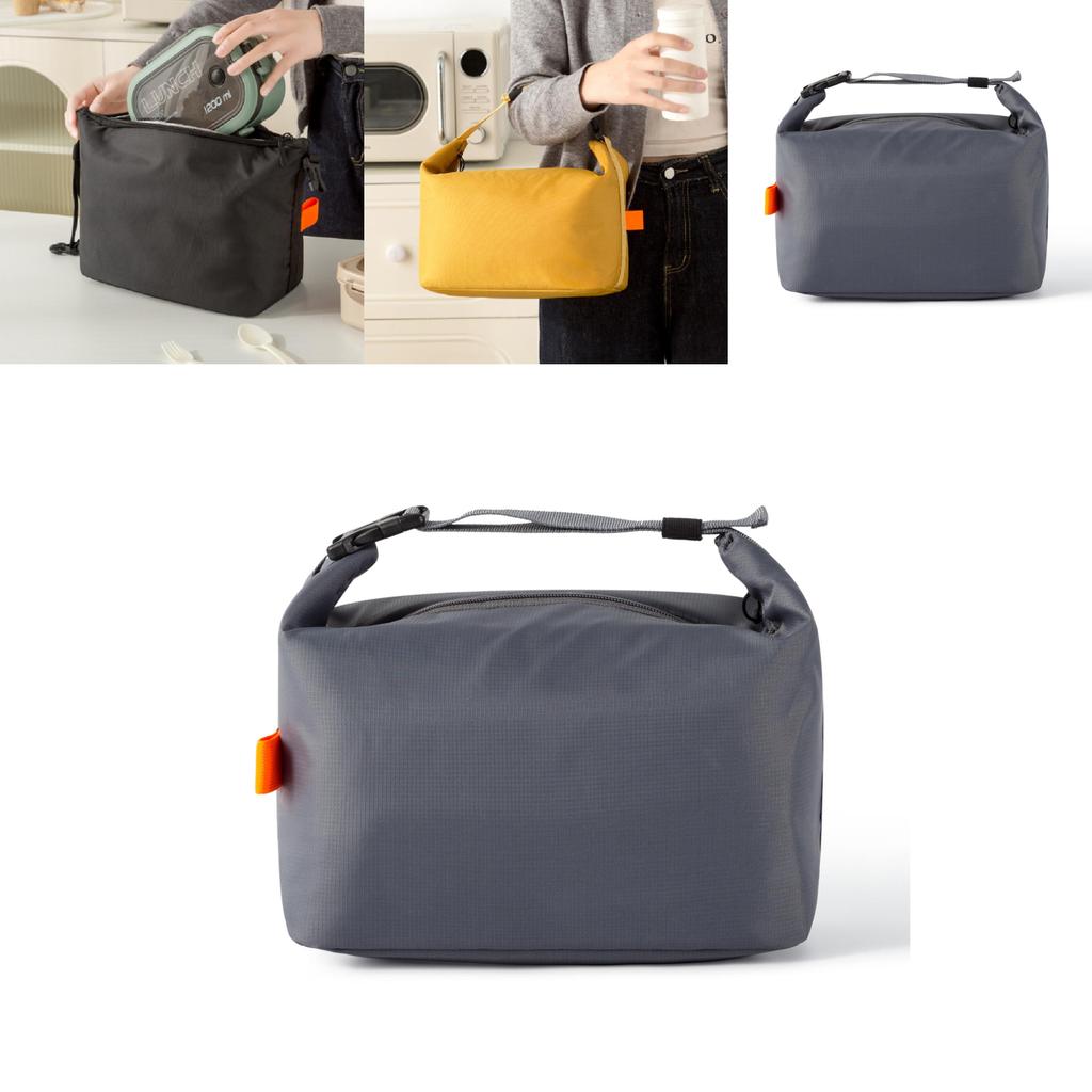 Oxford Cloth Insulated Lunch Bag With Waterproof Design For Office Workers And Students