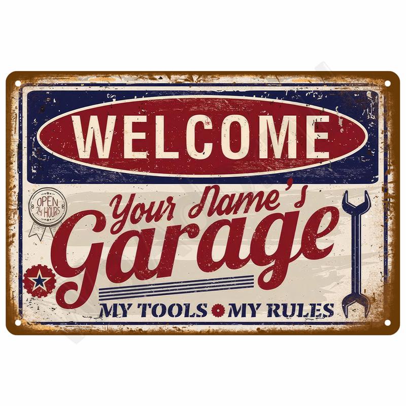 Vintage Metal Plate Tin Sign Plates Bar Retro Metal Sign Wall Art Mural Aesthetic Room Home Decor Items Poster Garage Decorat