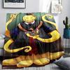 1 STuks Assassination Classroom Print Flanellen Deken, Hoge Kwaliteit Alle Seizoenen, Woondecoratie, Warmte en Comfort, Perfect voor Kerstcadeaus