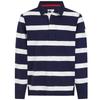 Lazy Jacks Mens Striped Long-Sleeved Rugby Polo Shirt