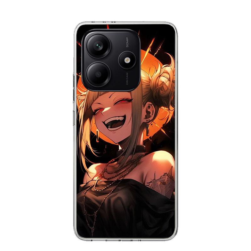 Cartoon Cool Demon Girl Phone Case For Xiaomi Redmi Note 15 14 13 12S 12 Pro Plus 11S 11E 11 11T 10S 10 Art Soft Pattern Cover R