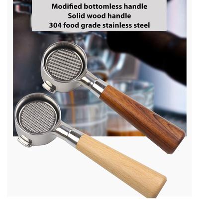 Porte-filtre 51 mm 2 Oreilles Manche de Café Sans Fond Acier Inoxydable pour Delonghi ECO310