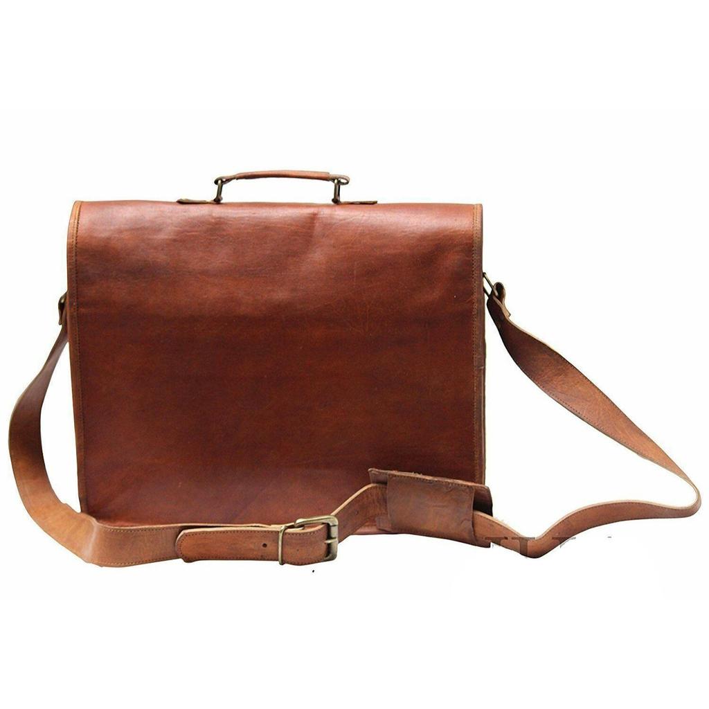 Bag Men's Handmade Trusted Leather Messenger Shoulder Crossbody Laptop Briefcase