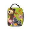 Charming Comic M-Masha Plus Bear Heat-keeping Meal Tote High Capacity Lunch Container Thermal Bag Tote Lunch Box Beach  Open-air