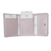 [Coboca+] WC25112 Card Case, Black, Ribbon Attached, 9 Pockets, Pearl-Like Chain, Wallet with Coin Purse, 9cm X 10cm X 3cm, Snap Button Closure