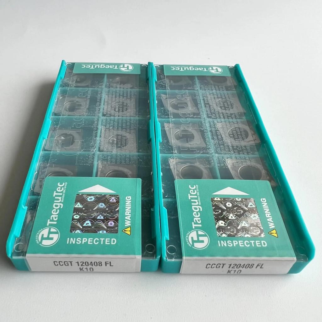 TaeguTec / CCGT120408FL K10 /Original Genuine CNC Alloy Blade 10 PCS